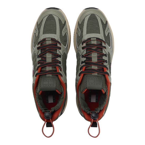 Tommy Hilfiger Mixed Texture Toggle Cord Trainers